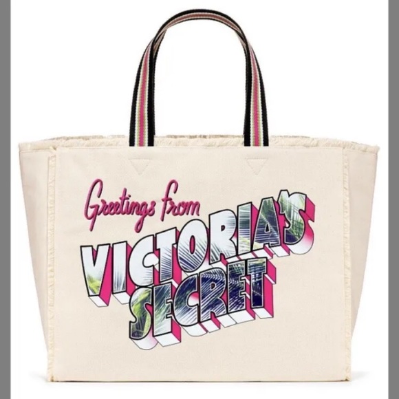 Victoria’s Secret Getaway Beach Tote, handles, Postcard print - Picture 1 of 7